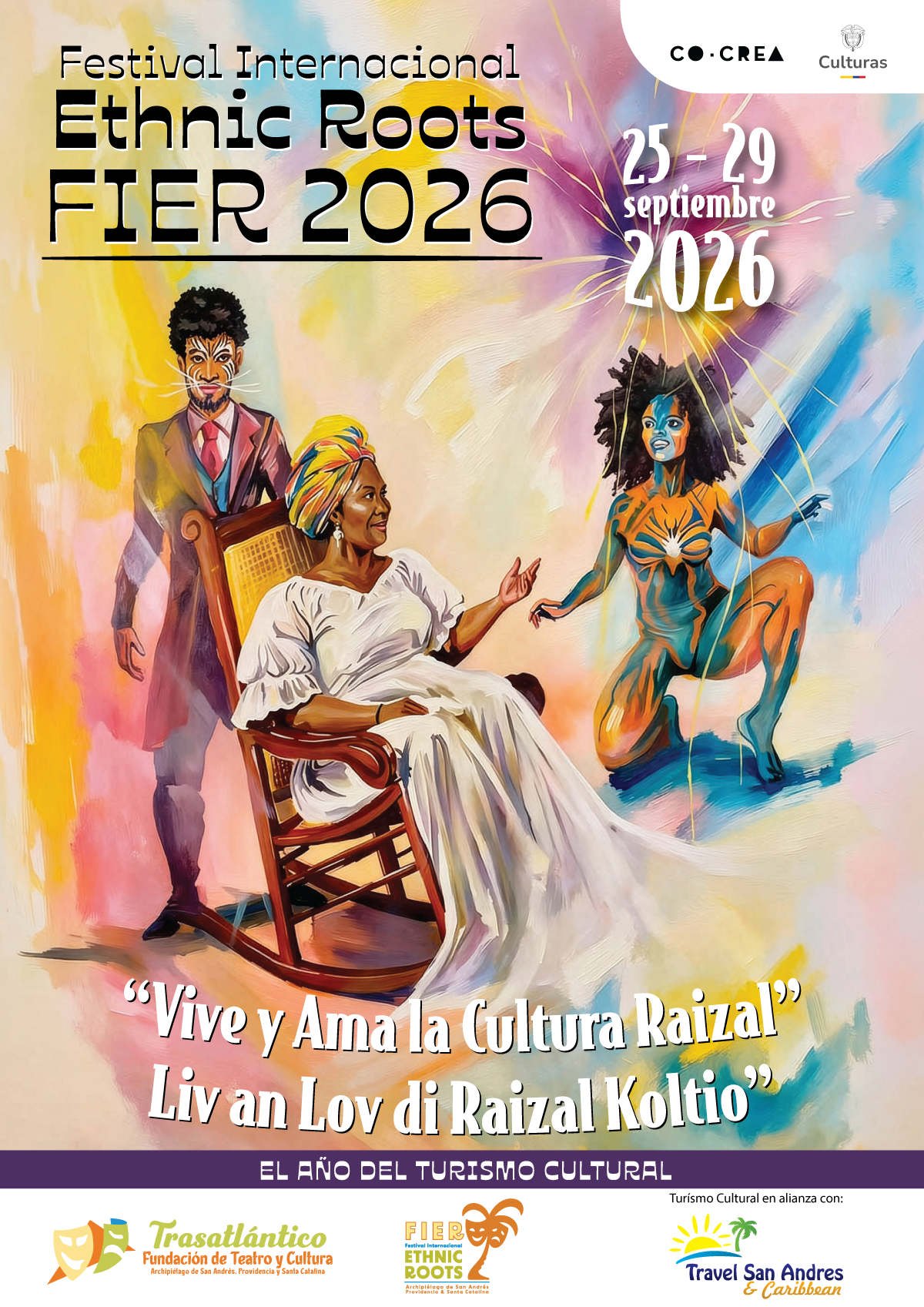 Afiche oficial del Festival Internacional Ethnic Roots FIER 2026